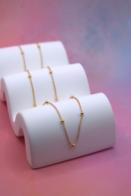 Golden Bead Halskjede