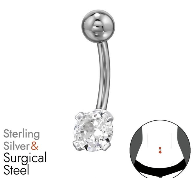 Hovedbilde Crystal Glow Navlepiercing