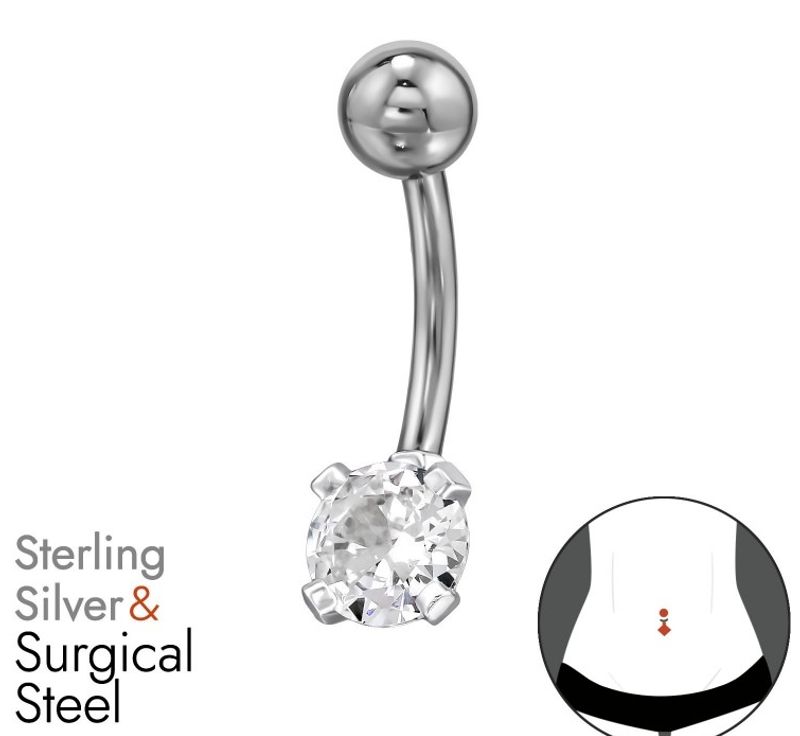 Crystal Glow Navlepiercing