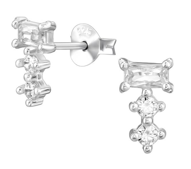 Hovedbilde Silver Crystal Stone Studs