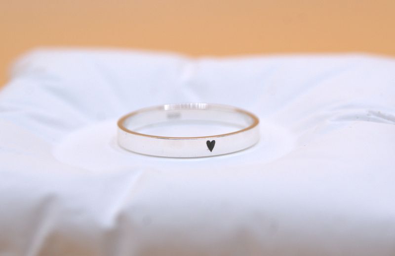 Minimal Heart Ring 54str