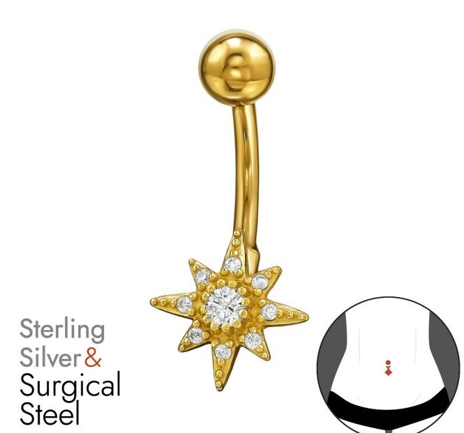 Hovedbilde Golden Comet navlepiercing