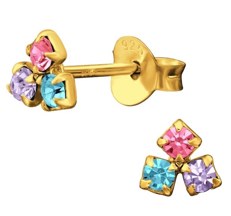 Mini Rainbow Cluster Studs