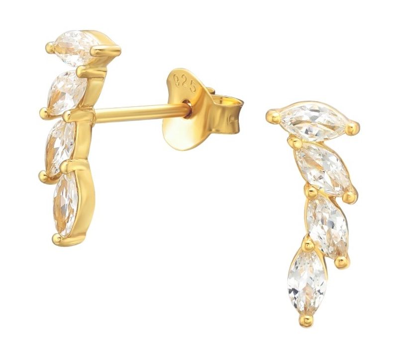 Golden Leaves Studs